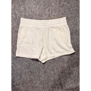 RBX Active Womens White Lounge Shorts‎ Elastic Waist Pockets XL 742